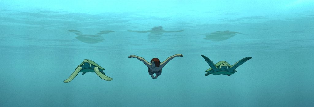 Image extraite du film La tortue rouge.