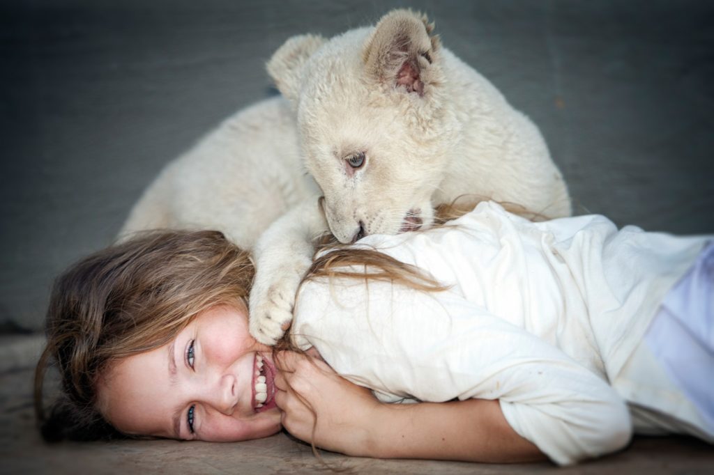 Image extraite du film Mia et le lion blanc.