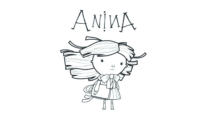 coloriage du personnage anina