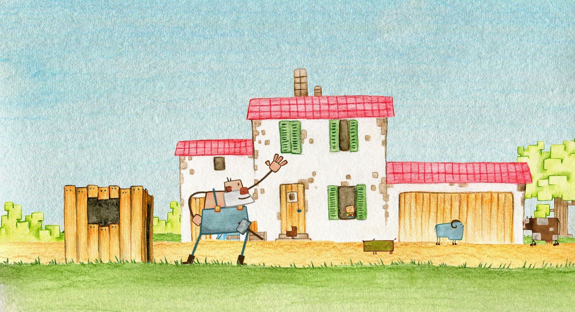 Image extraite du film "La trop petite cabane"