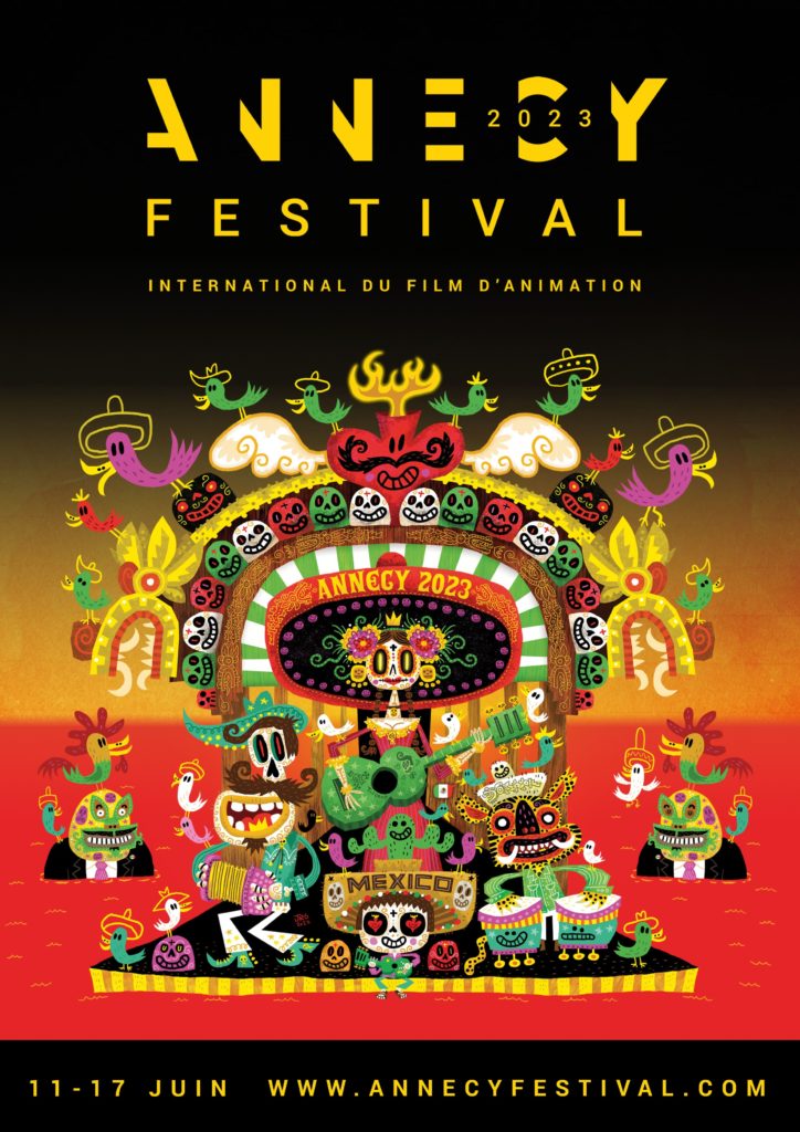 Affiche officielle du Festival d'Annecy 2023