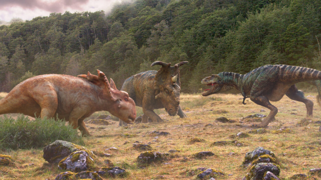 Image extraite du documentaire "Sur le terre des dinosaures"