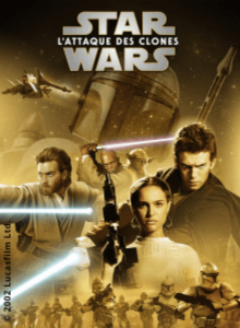 affiche du film Star Wars : Episode II - L'attaque des clones (disney)